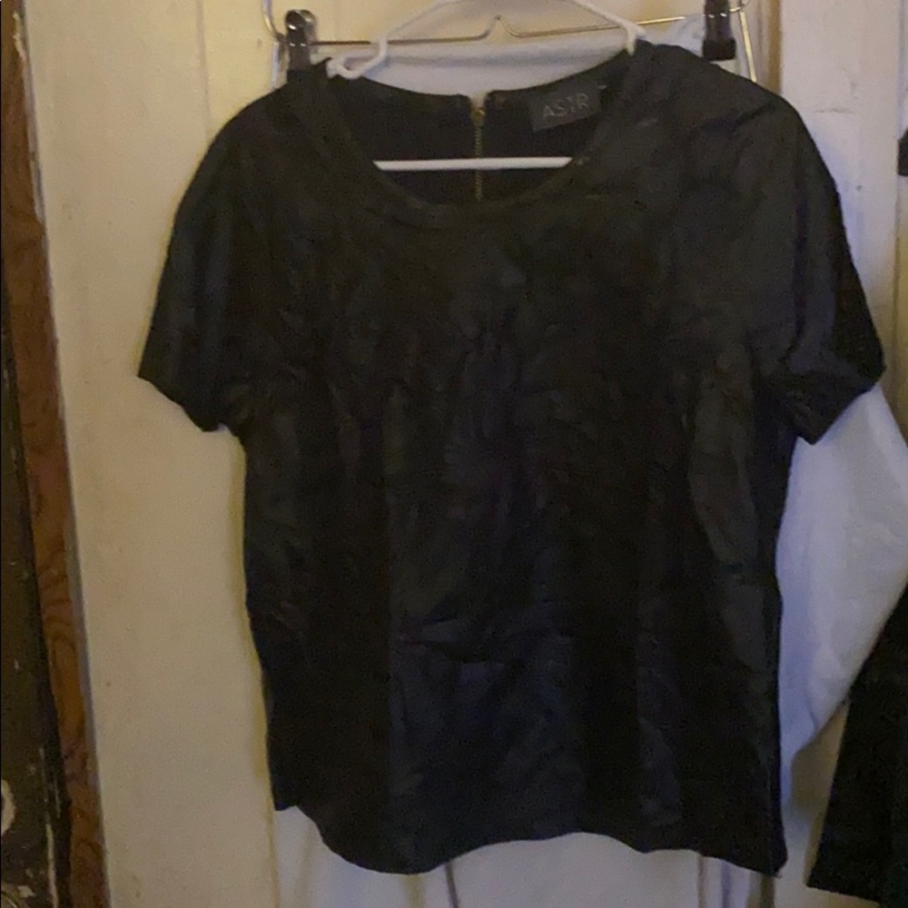 Pleather shirt